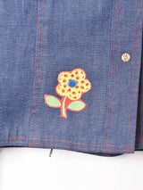 70's パッチ付き デニムシャツ