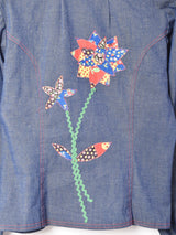 70's パッチ付き デニムシャツ