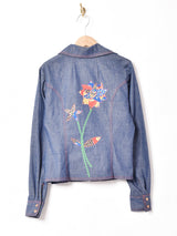 70's パッチ付き デニムシャツ