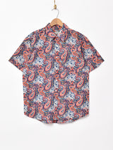 Emerald Motelペイズリーパターン 総柄 半袖シャツ