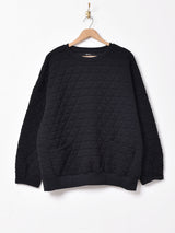 【3色展開】Meridian キルティングスウェットシャツ