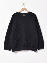 【3色展開】Meridian キルティングスウェットシャツ