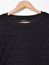 【3色展開】Meridian キルティングスウェットシャツ