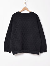 【3色展開】Meridian キルティングスウェットシャツ