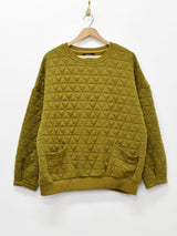 【3色展開】Meridian キルティングスウェットシャツ