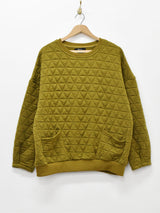 【3色展開】Meridian キルティングスウェットシャツ