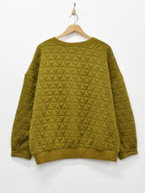 【3色展開】Meridian キルティングスウェットシャツ