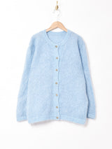 モヘアカーディガン