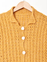 襟付きカーディガン