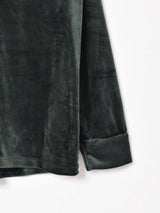 【3色展開】Meridian オープンカラー ベロアシャツ