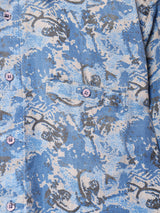 総柄 長袖シャツ