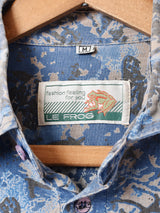 総柄 長袖シャツ