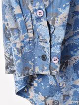 総柄 長袖シャツ