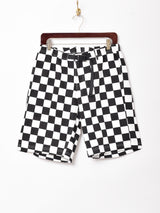 Backersチェッカーフラッグ柄ショートパンツ
