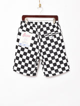 Backersチェッカーフラッグ柄ショートパンツ