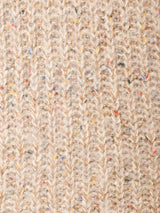 ケープ付き ミックスヤーン モヘアカーディガン