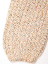 ケープ付き ミックスヤーン モヘアカーディガン