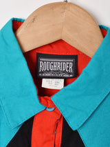 アメリカ製 切り替えデザイン 長袖シャツ