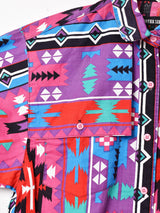 ネイティブ柄 長袖 デザインシャツ