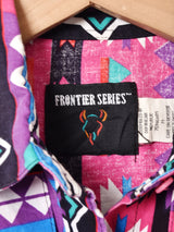 ネイティブ柄 長袖 デザインシャツ