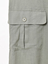 【2色展開】Meridianリネン サファリワンピース