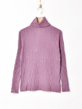 Meridian ウェーブパターン タートルネックセーター