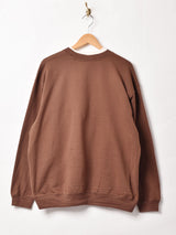 キツネ 刺繍 スウェットシャツ