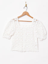 【2色展開】Elcamino クロシェカーディガン