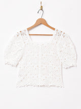 【2色展開】Elcaminoクロシェカーディガン