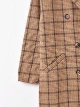 【2色展開】Meridianグレンチェック柄 チェスターコート