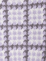 Meridian 千鳥格子柄 ニットカーディガン