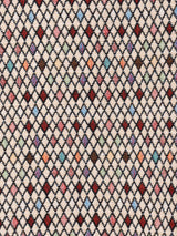 【3色展開】 総柄 タペストリー リブトップス