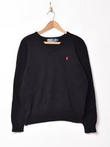 Ralph Lauren Vネック ワンポイントセーター