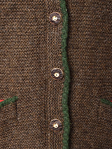 ウッドボタン チロルカーディガン