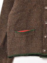 ウッドボタン チロルカーディガン