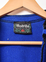 クロップド パフスリーブ ベロアテープ チロルカーディガン