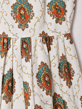 Emerald Motel ダマスク柄 キルトヘム スリーブレスワンピース