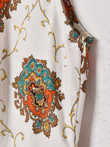 Emerald Motel ダマスク柄 キルトヘム スリーブレスワンピース