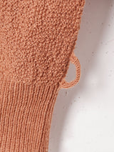 60's 七分袖 襟付き ビーズ カーディガン