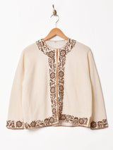 60's ビーズ刺繍 カーディガン