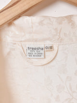 織柄 シルクガウン