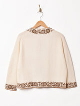 60's ビーズ刺繍 カーディガン