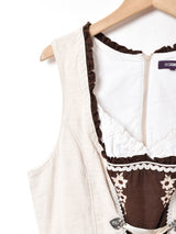 エプロン付き レースアップ チロルワンピース