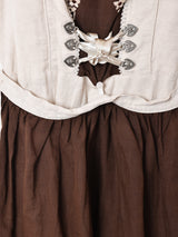 エプロン付き レースアップ チロルワンピース