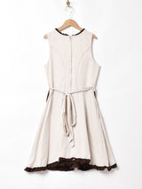 エプロン付き レースアップ チロルワンピース