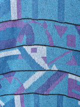 総柄 Vネック カーディガン