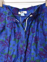 後染め 花柄ショートパンツ W26