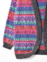 総柄 カーディガン