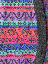 総柄 カーディガン