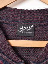 総柄 ジップアップ カーディガン